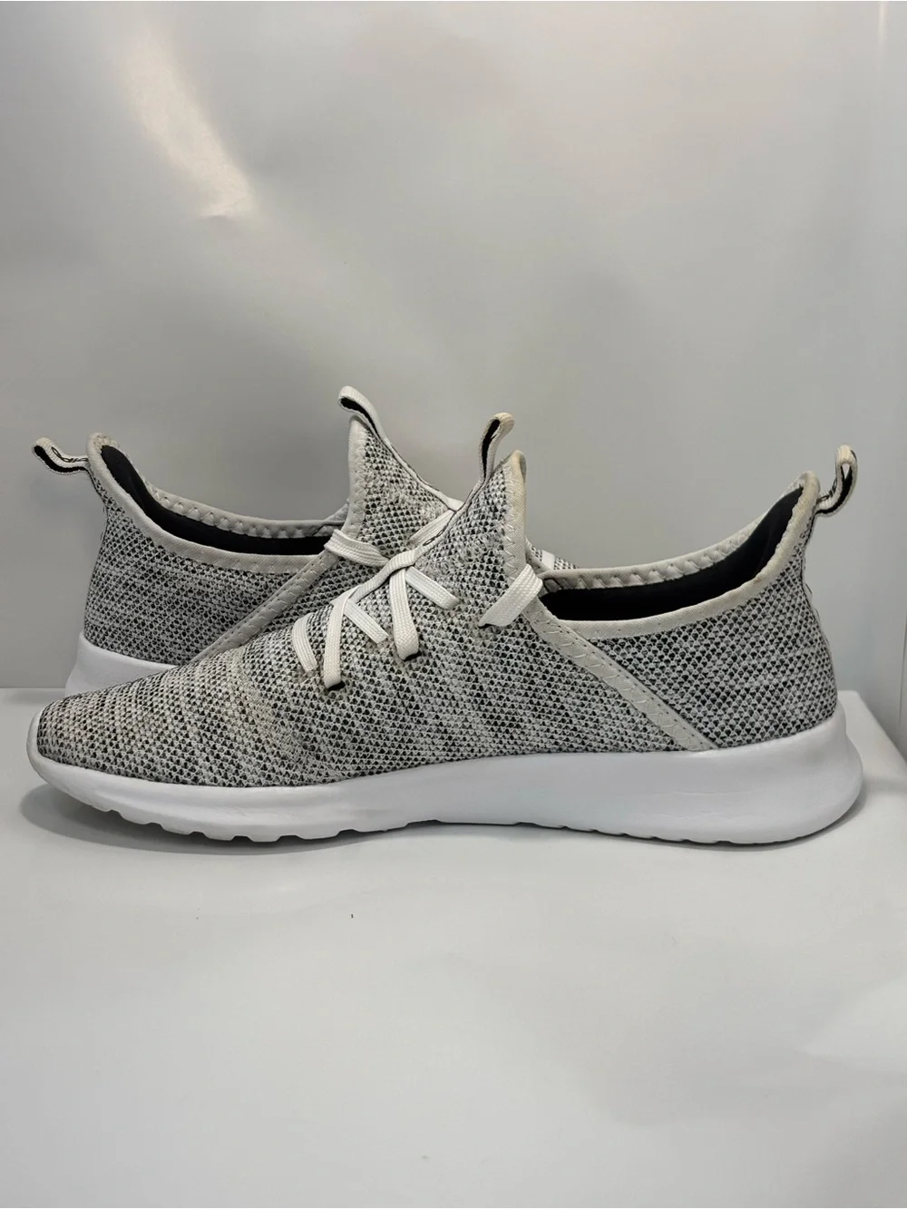Adidas Cloudfoam Pure Women's Size 8 Cloud White/Black Shoes Sneakers DB0695